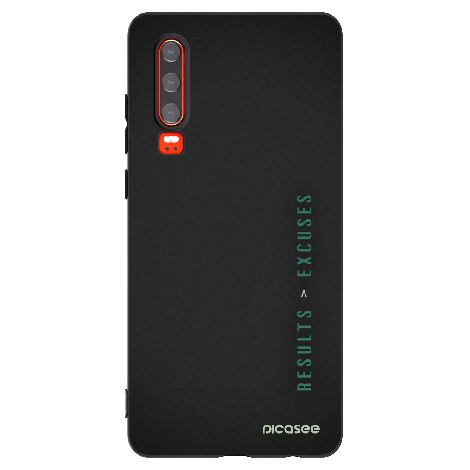 Picasee silikonový černý obal pro Huawei P30 - Results x Excuses
