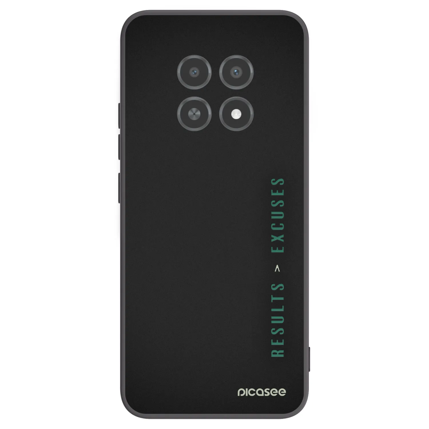 Picasee silikonový černý obal pro Realme 12X - Results x Excuses