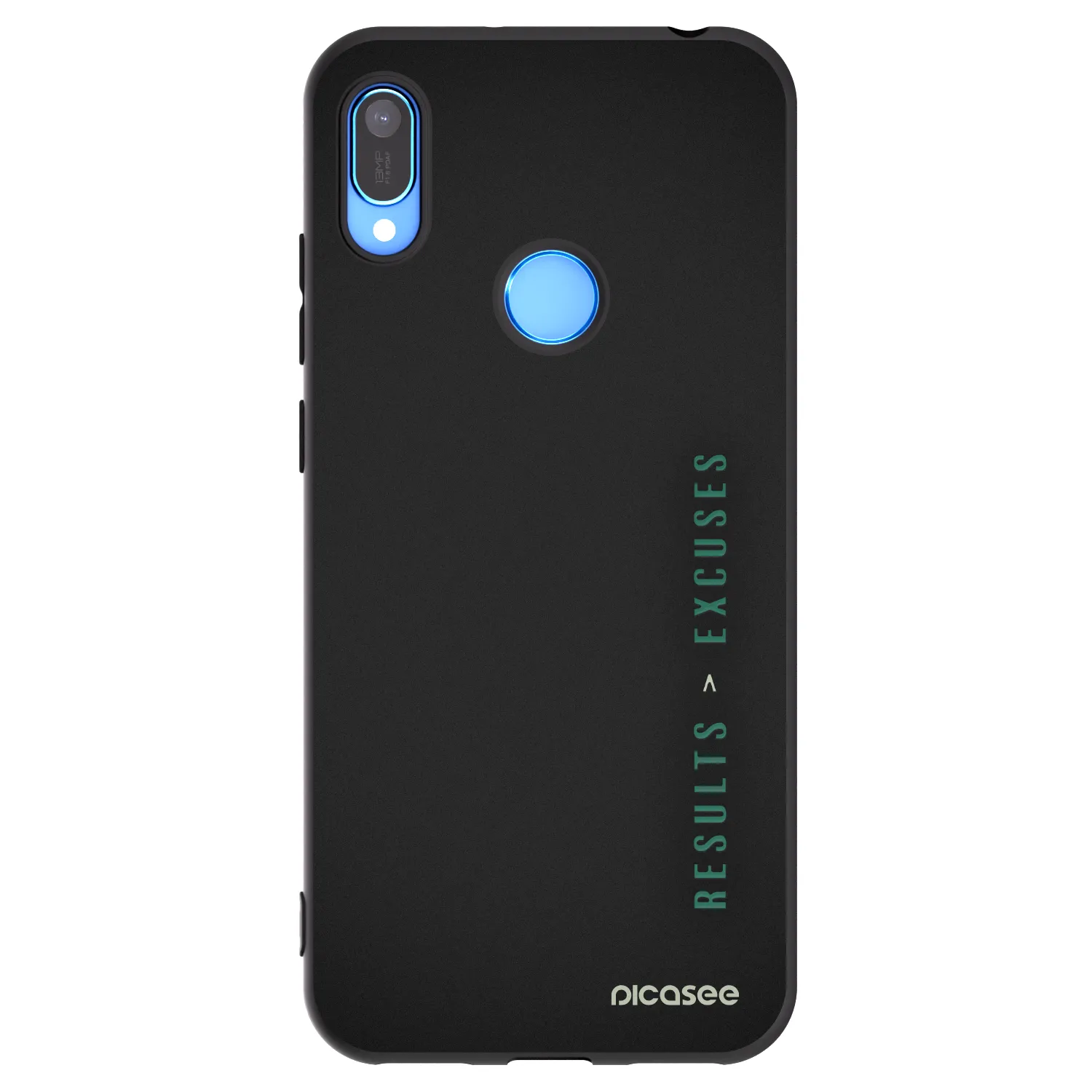 Picasee silikonový černý obal pro Huawei Y6 2019 - Results x Excuses