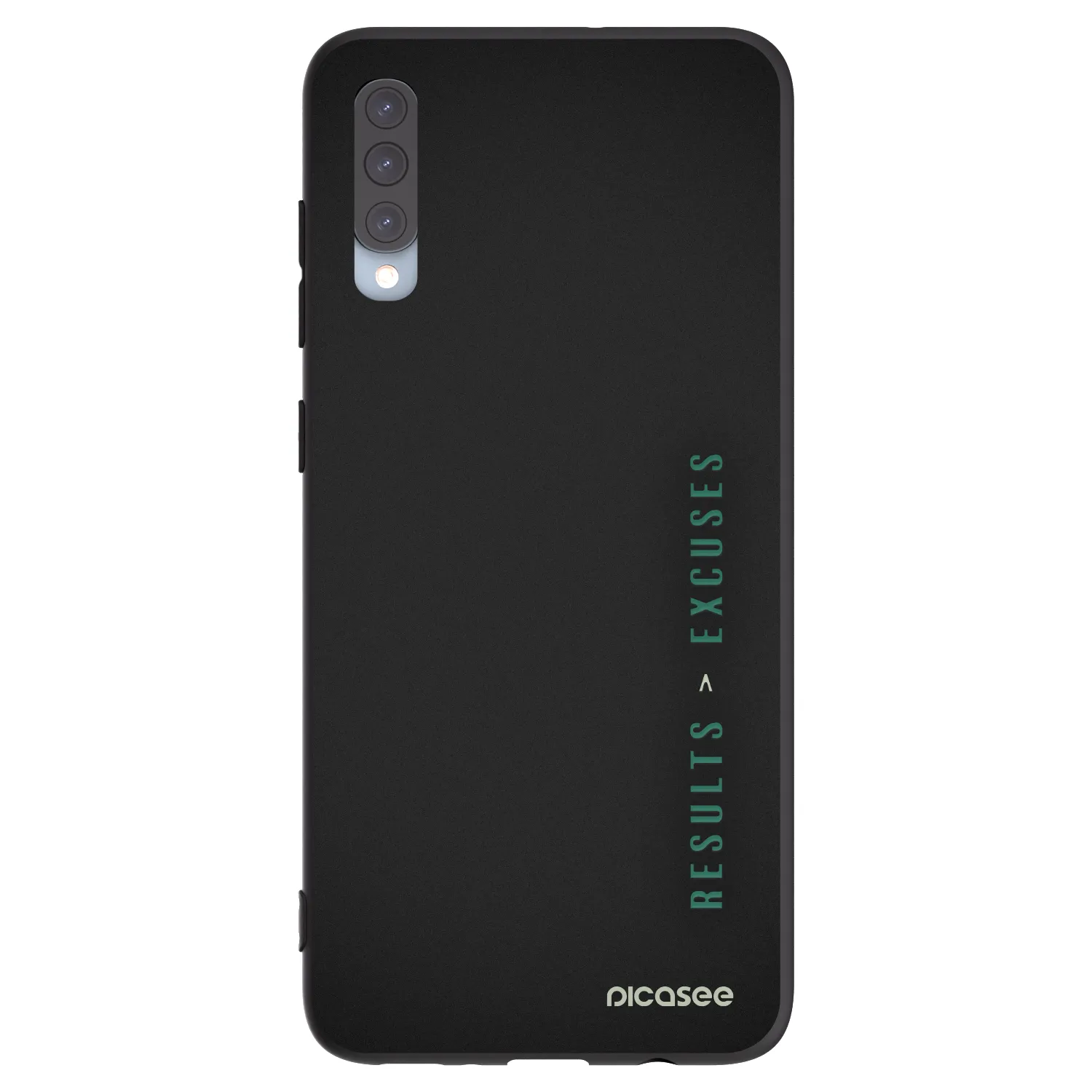 Picasee silikonový černý obal pro Samsung Galaxy A70 A705F - Results x Excuses