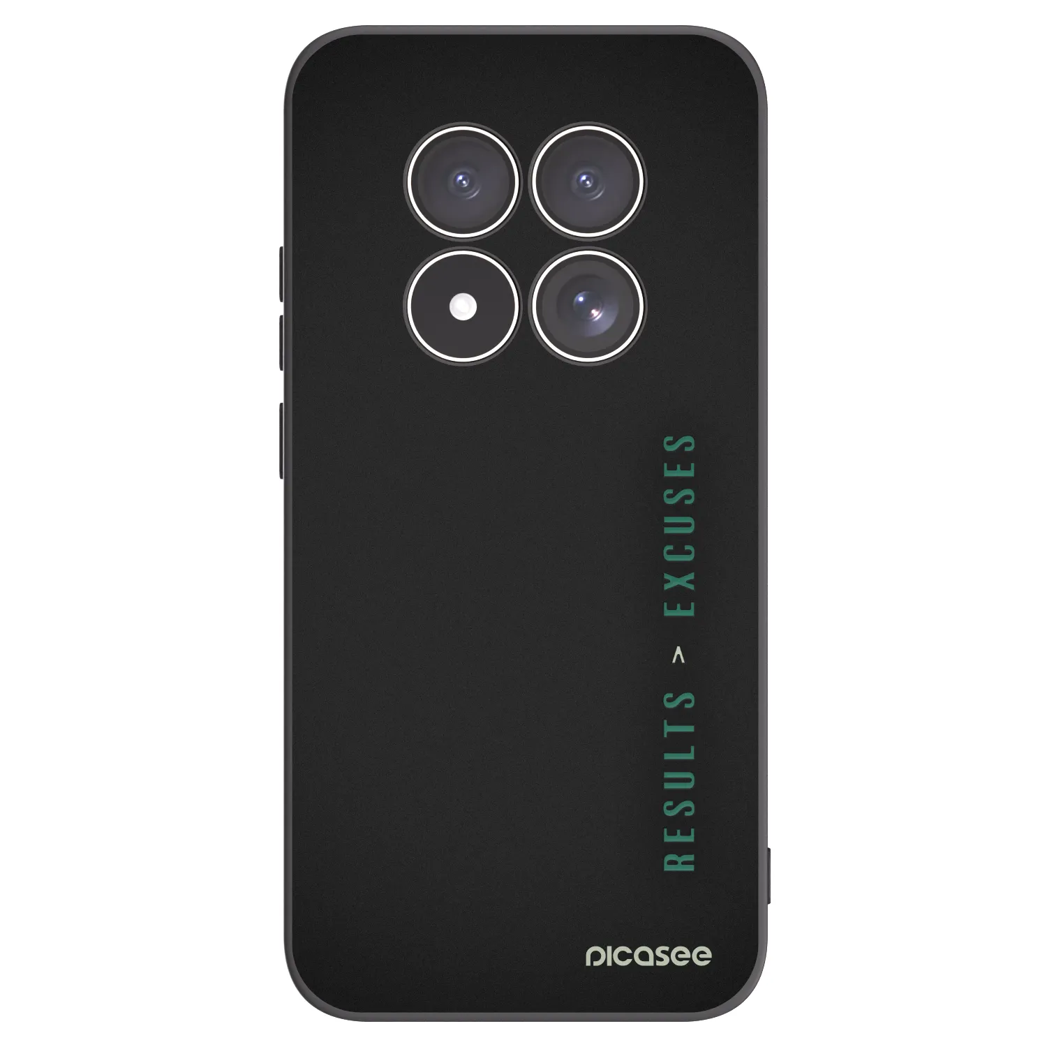 Picasee silikonový černý obal pro Xiaomi Redmi Note 15 Pro 4G - Results x Excuses