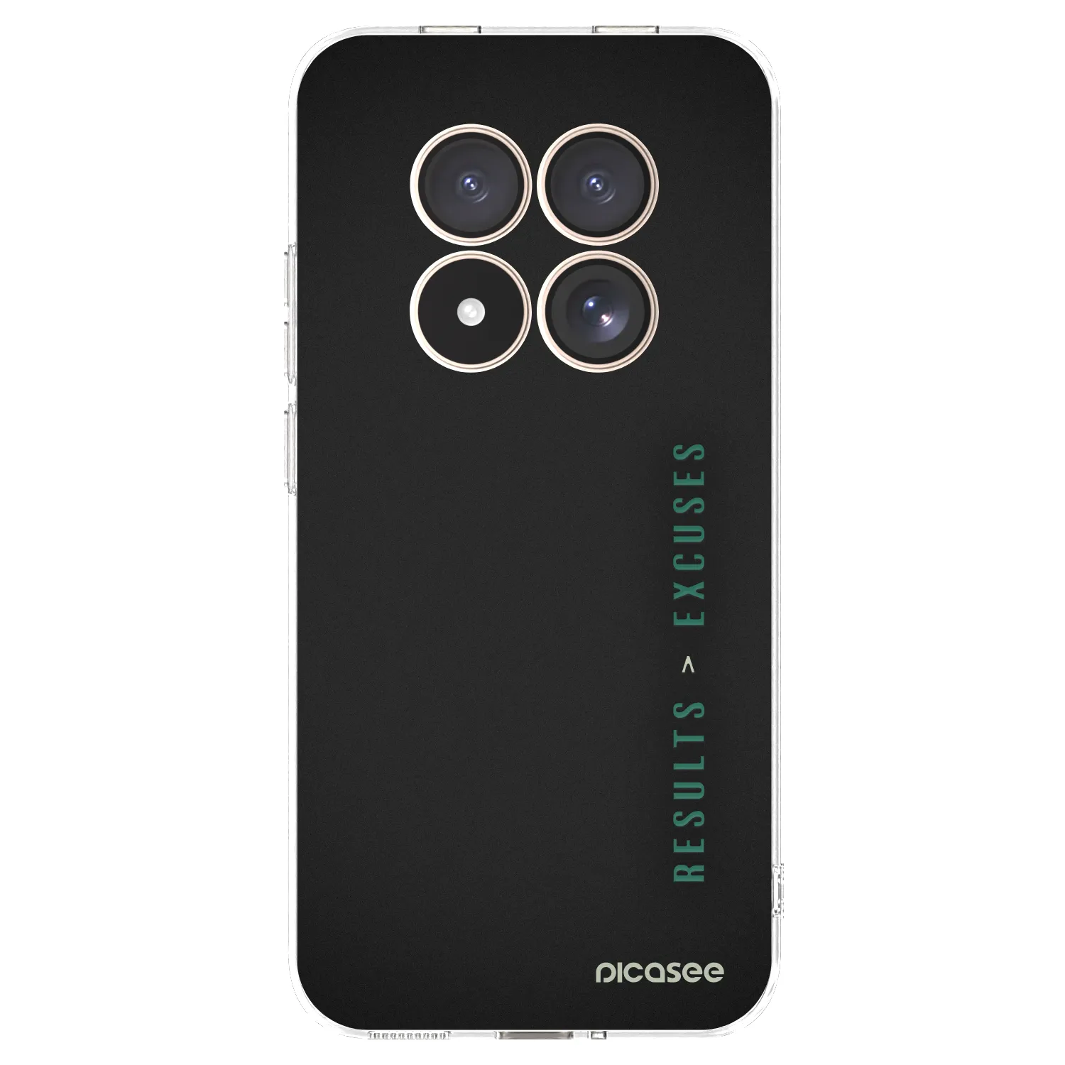 Picasee silikonový průhledný obal pro Xiaomi Redmi Note 15 Pro 4G - Results x Excuses