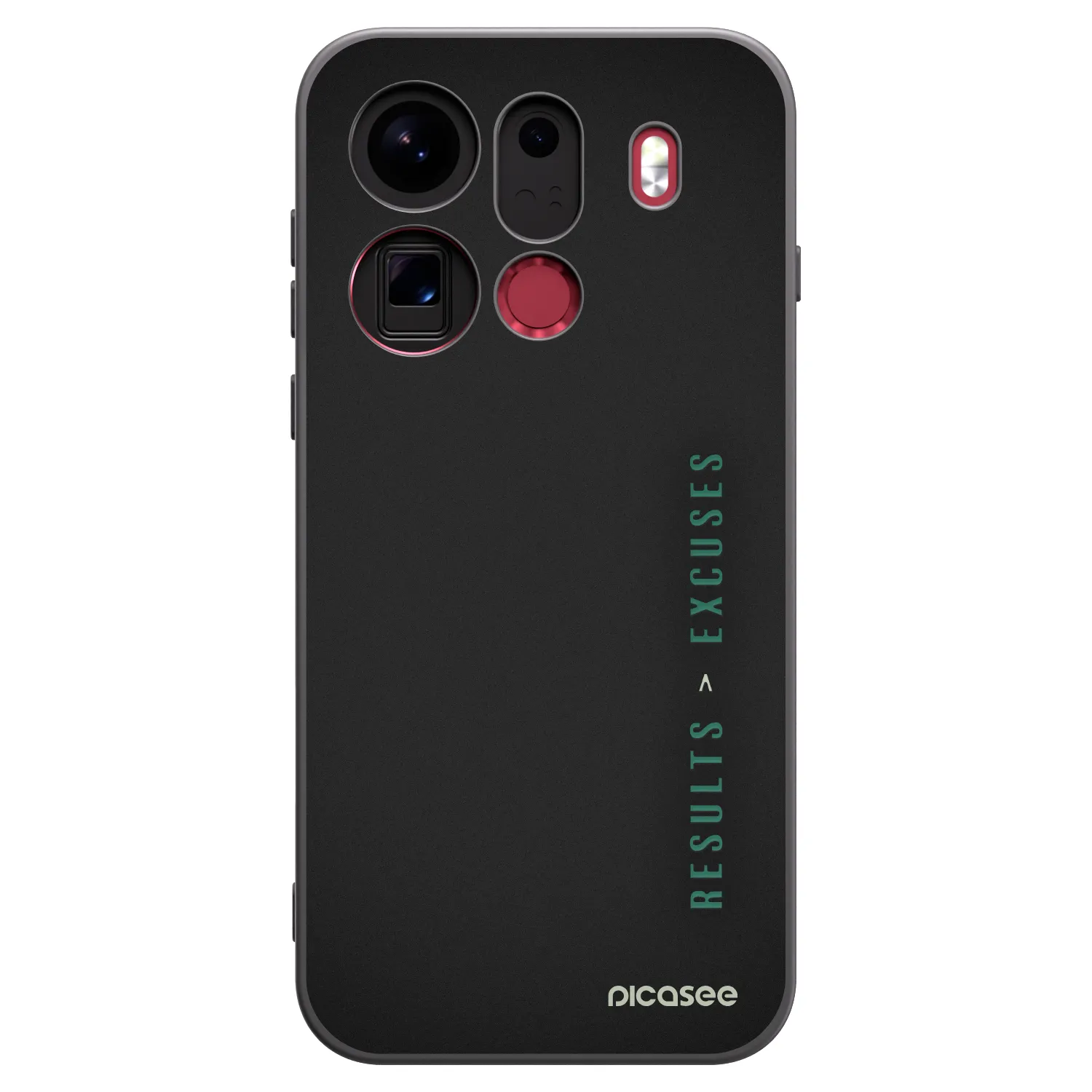 Picasee silikonový černý obal pro OPPO Find X9 Pro - Results x Excuses