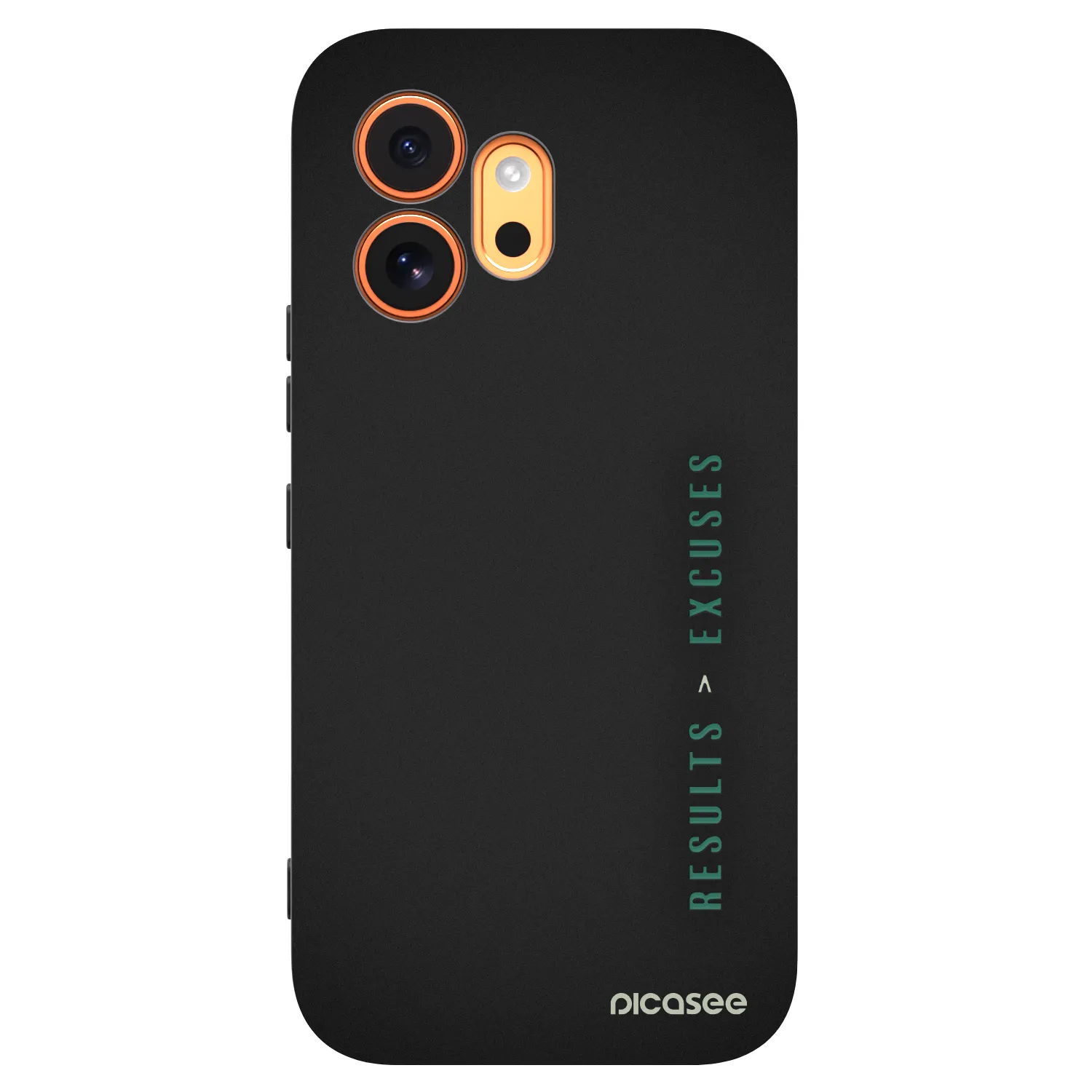 Picasee silikonový černý obal pro Honor 600 - Results x Excuses