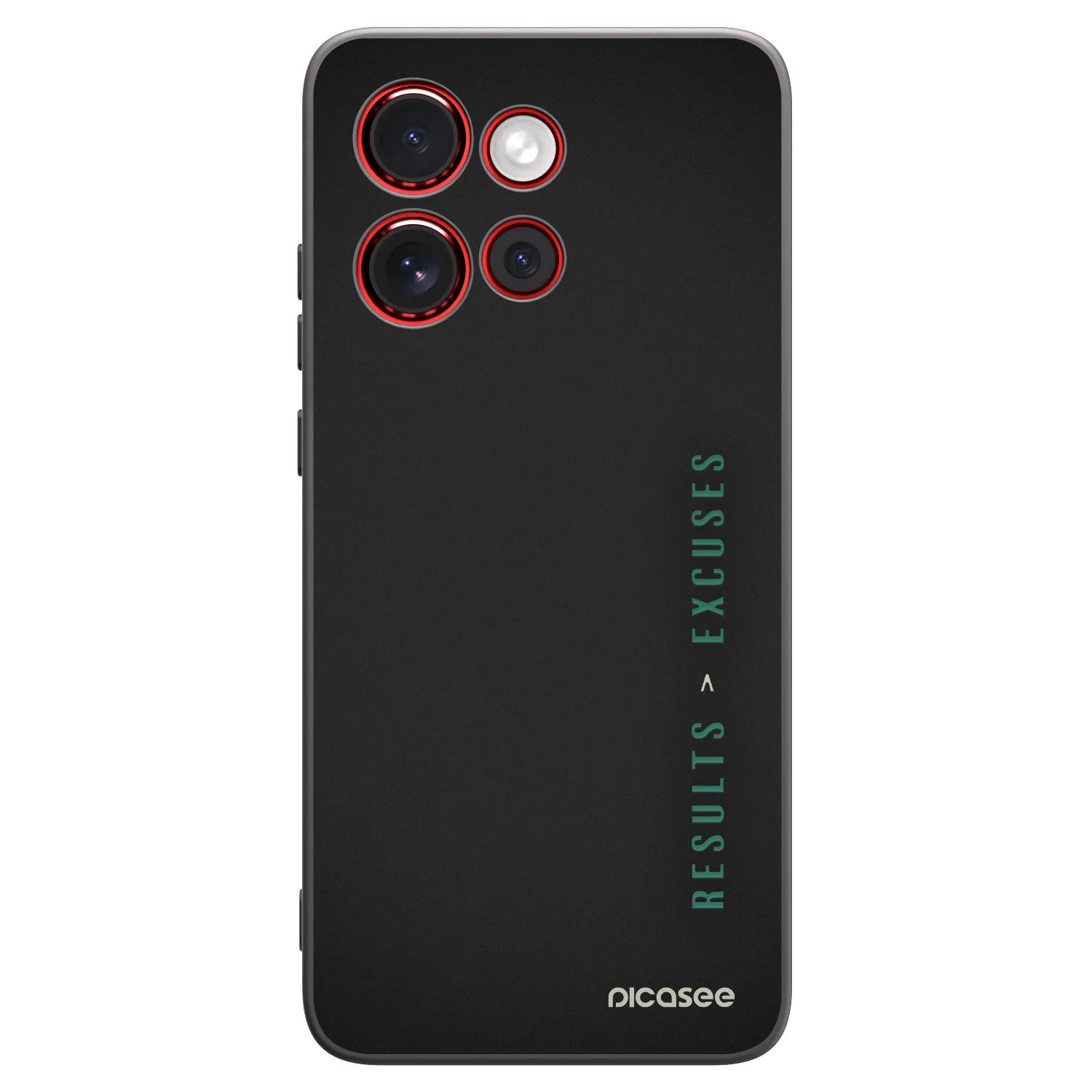 Picasee silikonový černý obal pro Motorola Edge 60 Neo 5G - Results x Excuses