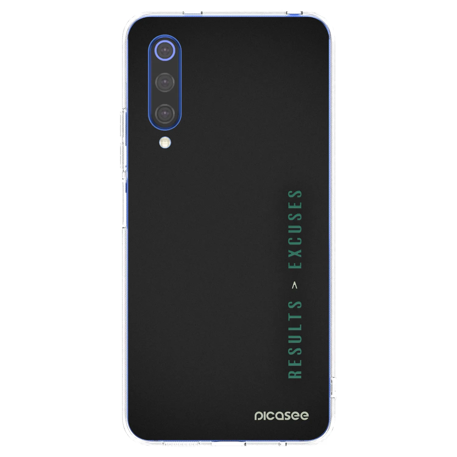 Picasee silikonový průhledný obal pro Xiaomi Mi 9 SE - Results x Excuses