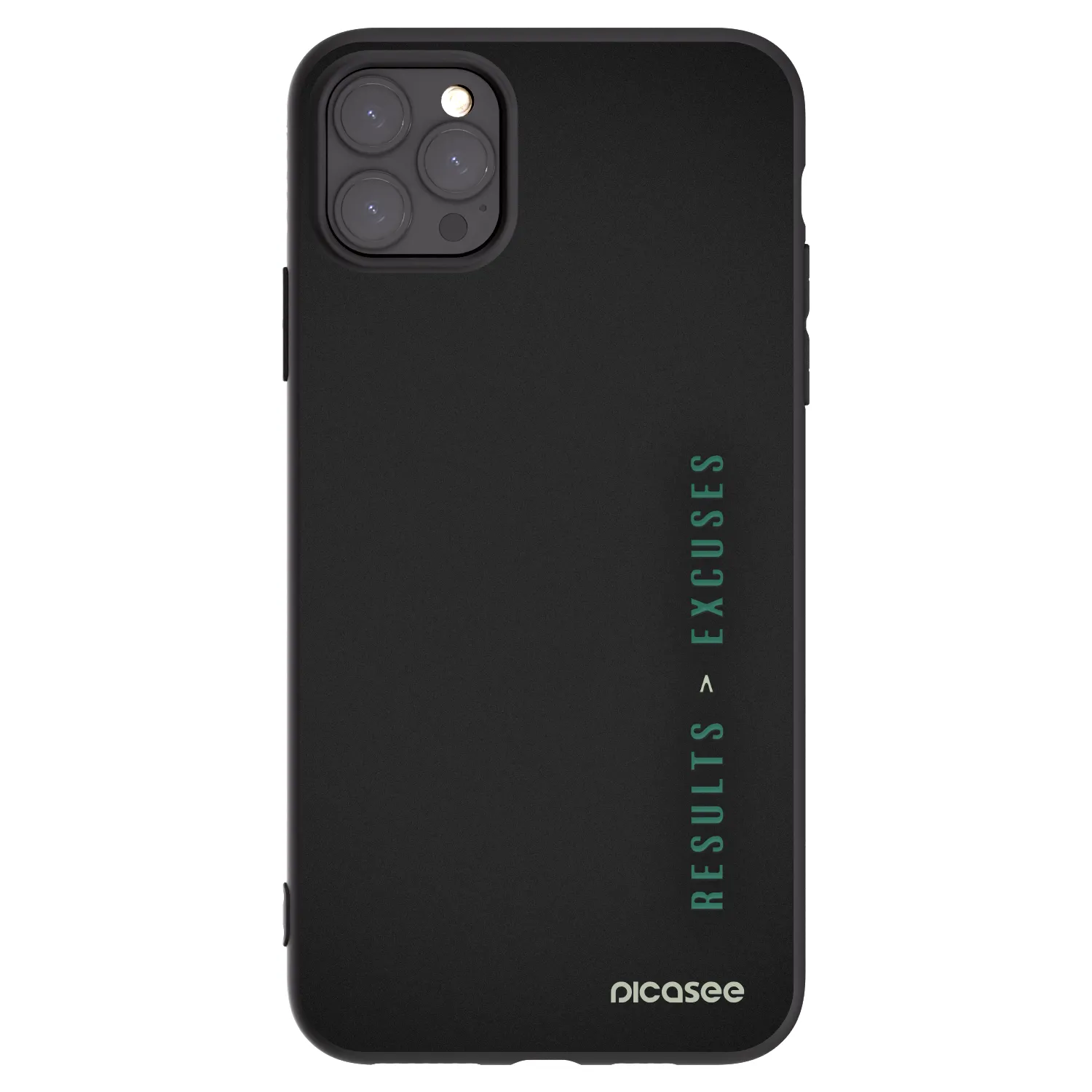 Picasee silikonový černý obal pro Apple iPhone 11 Pro Max - Results x Excuses