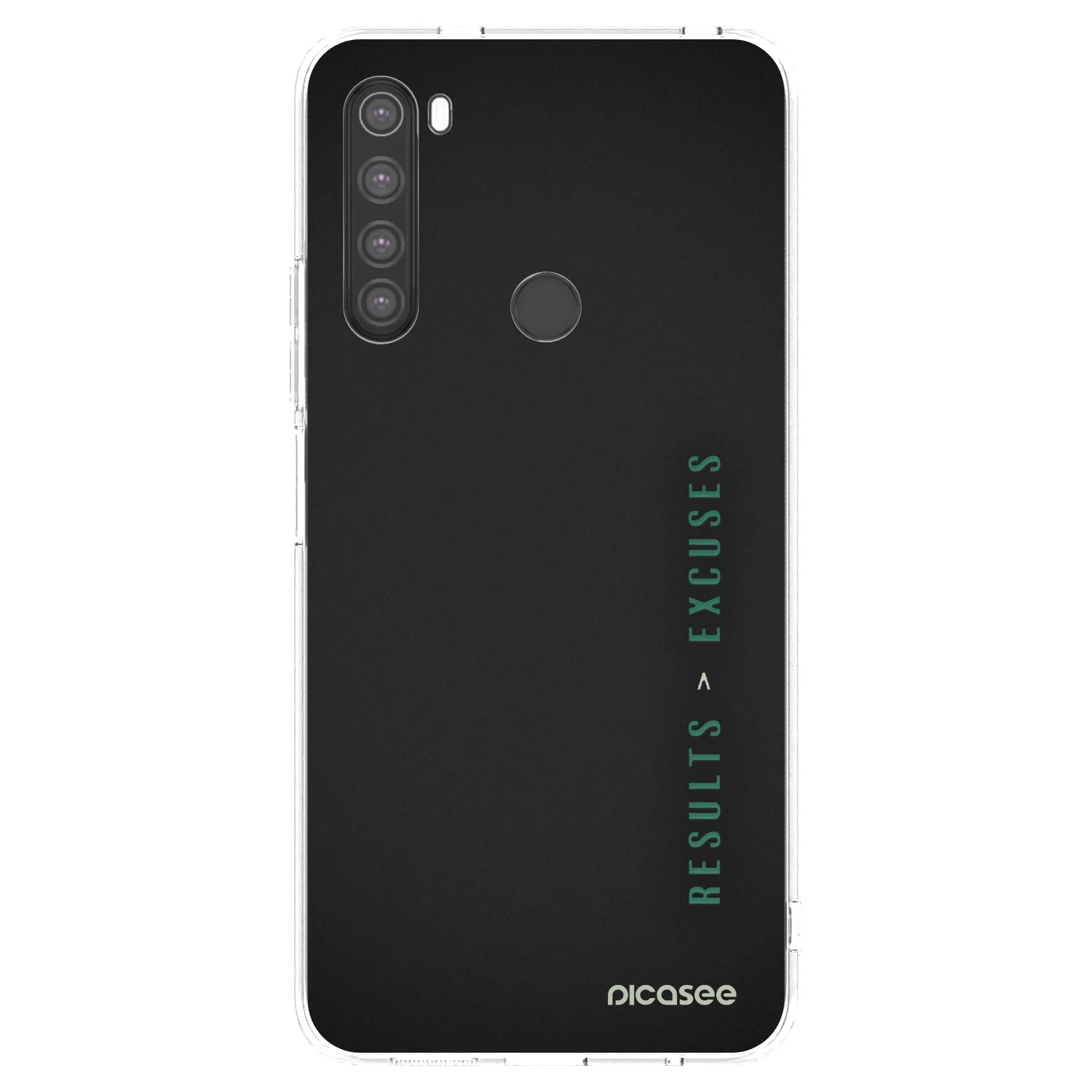 Picasee silikonový průhledný obal pro Xiaomi Redmi Note 8 - Results x Excuses