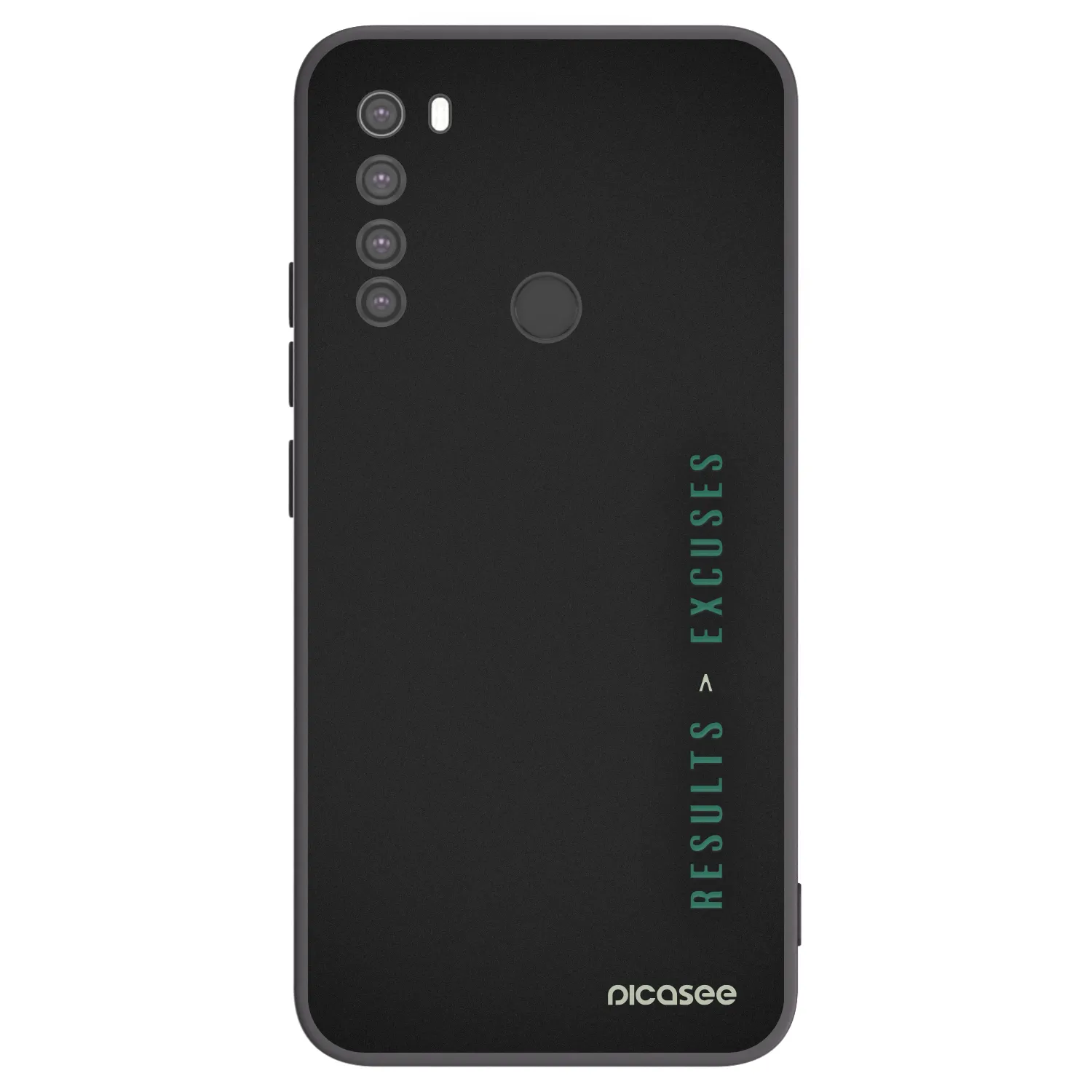 Picasee silikonový černý obal pro Xiaomi Redmi Note 8 - Results x Excuses