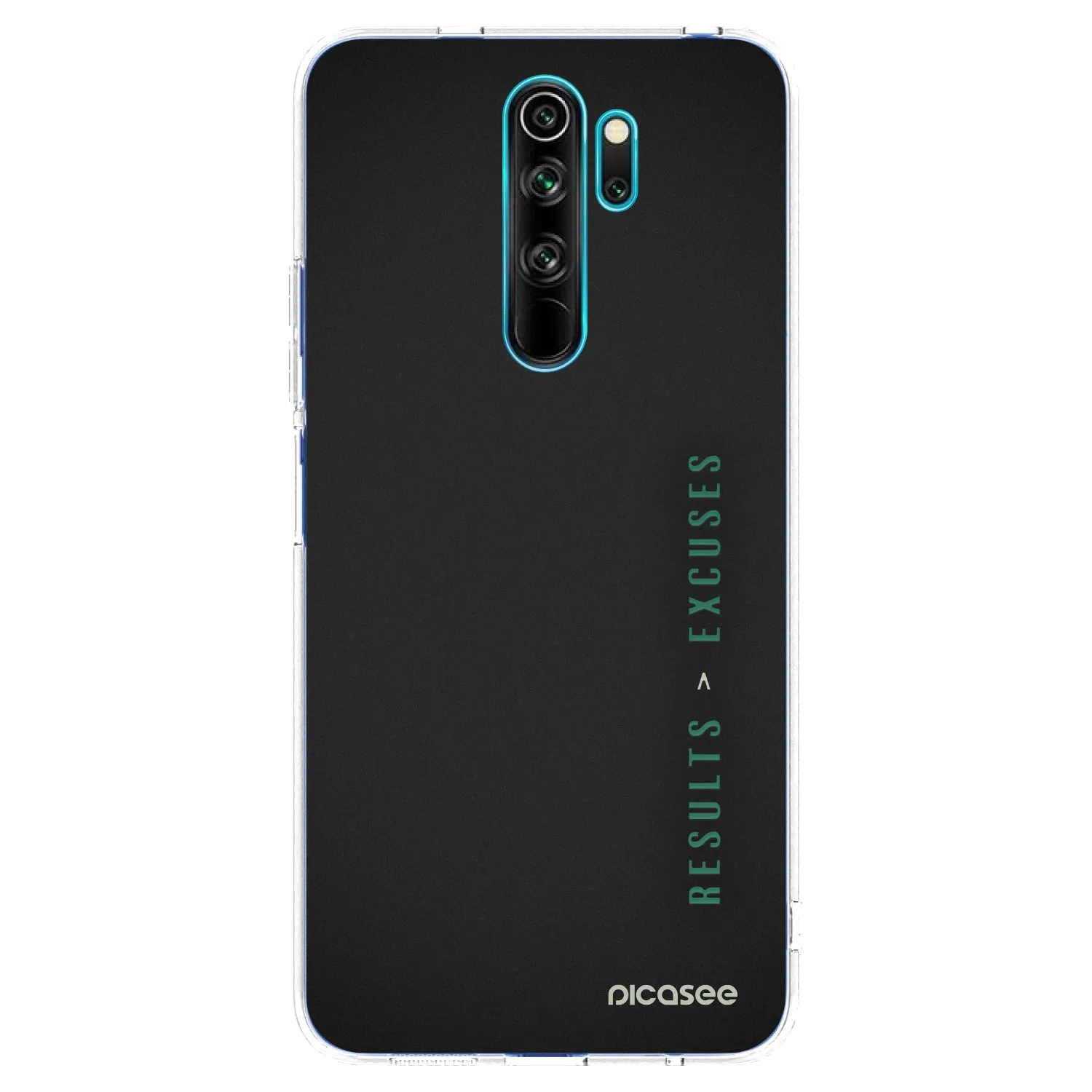 Picasee silikonový průhledný obal pro Xiaomi Redmi Note 8 Pro - Results x Excuses