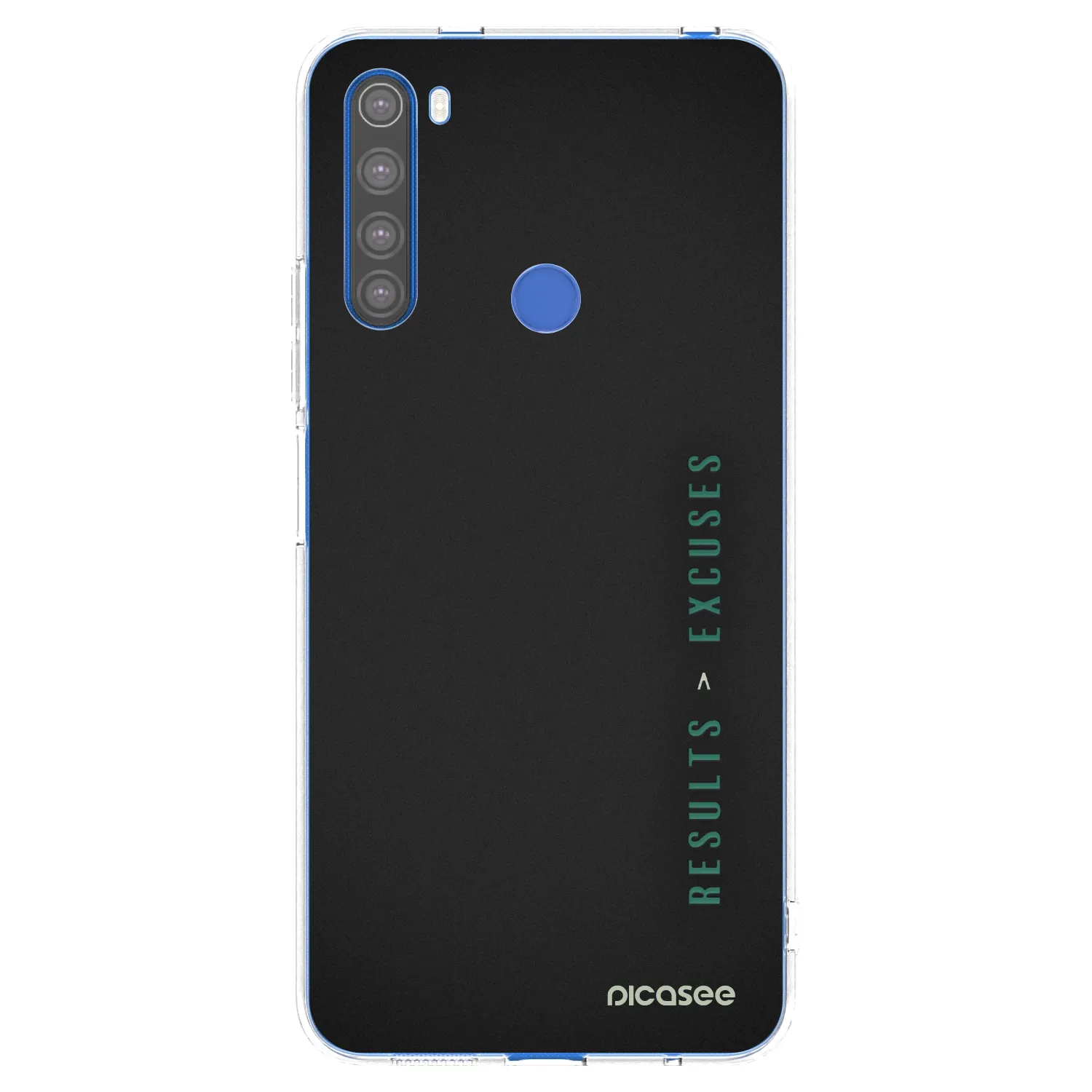Picasee silikonový průhledný obal pro Xiaomi Redmi Note 8T - Results x Excuses