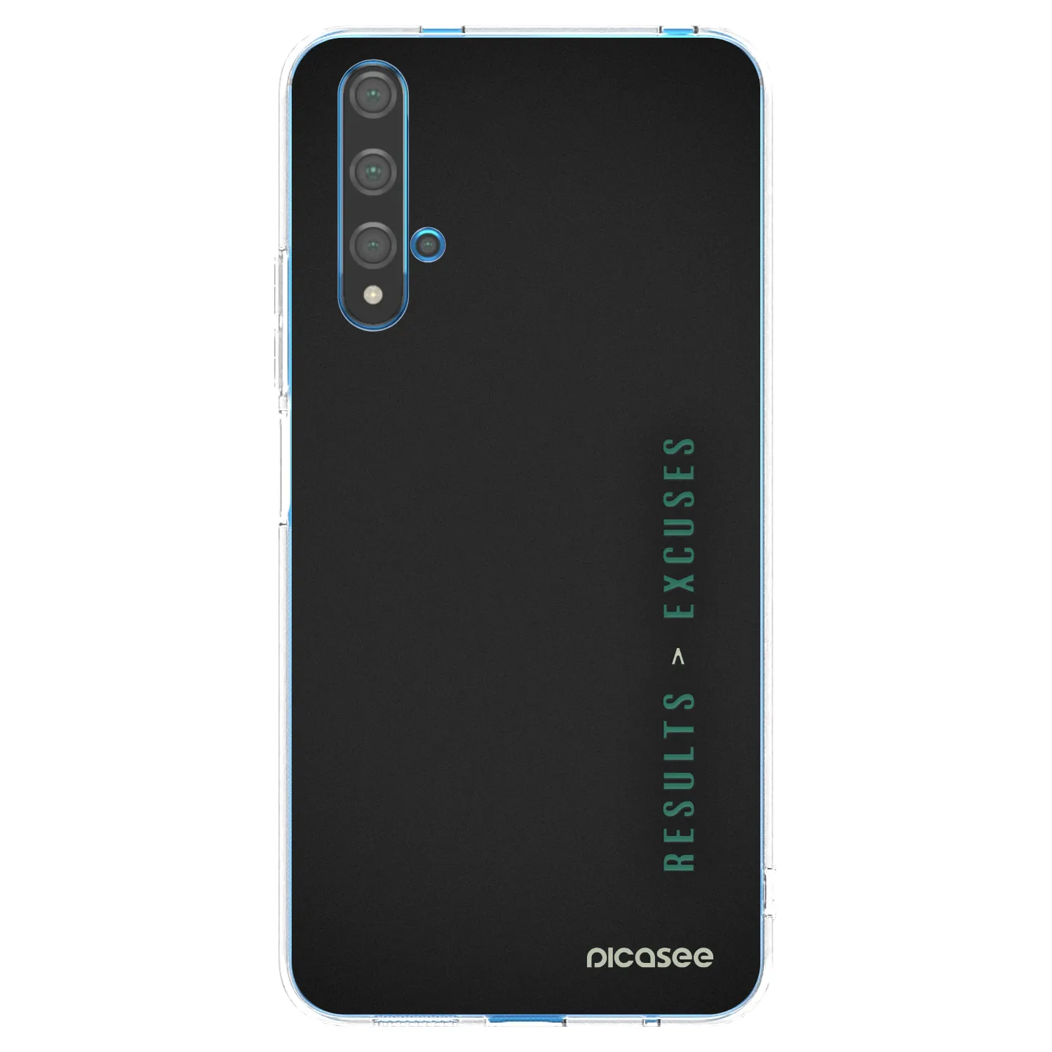 Picasee silikonový průhledný obal pro Huawei Nova 5T - Results x Excuses