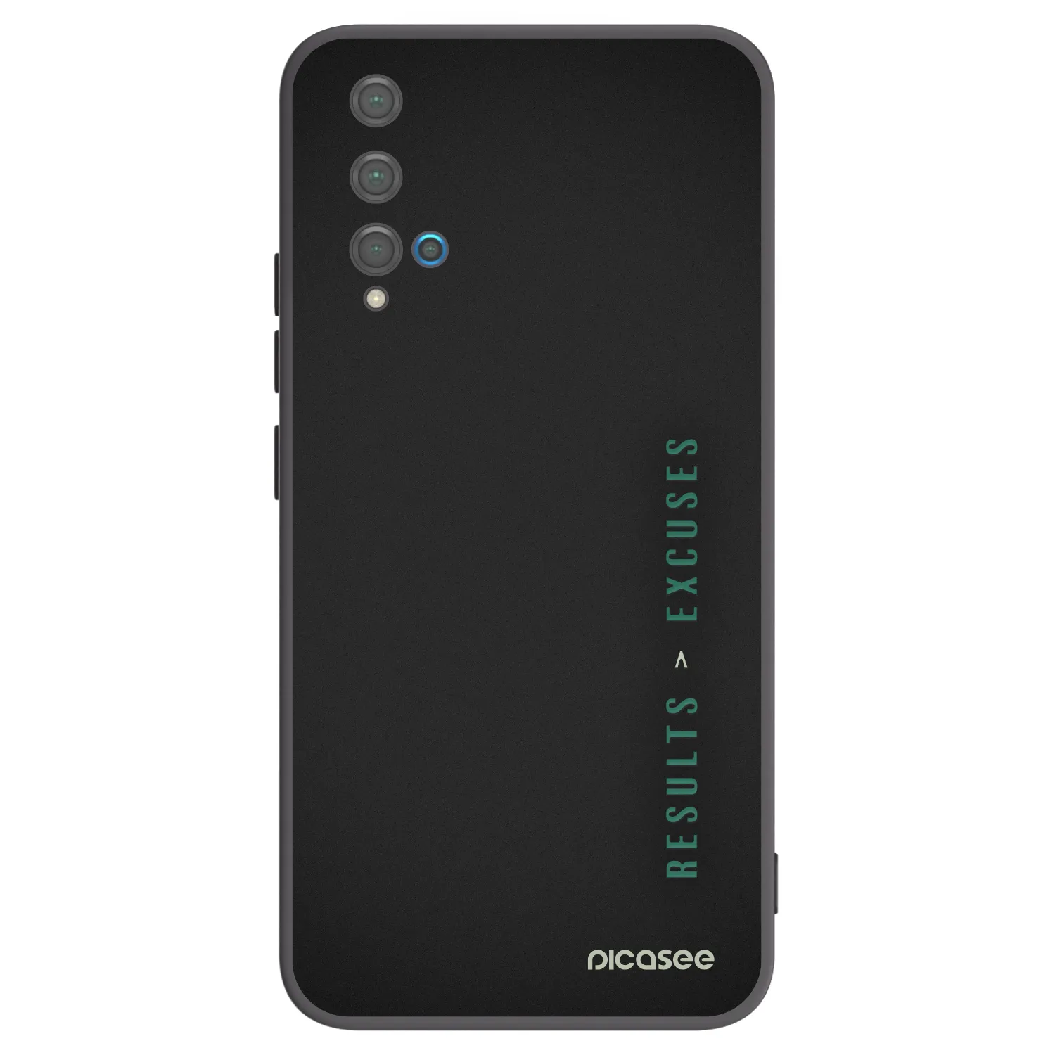 Picasee silikonový černý obal pro Huawei Nova 5T - Results x Excuses