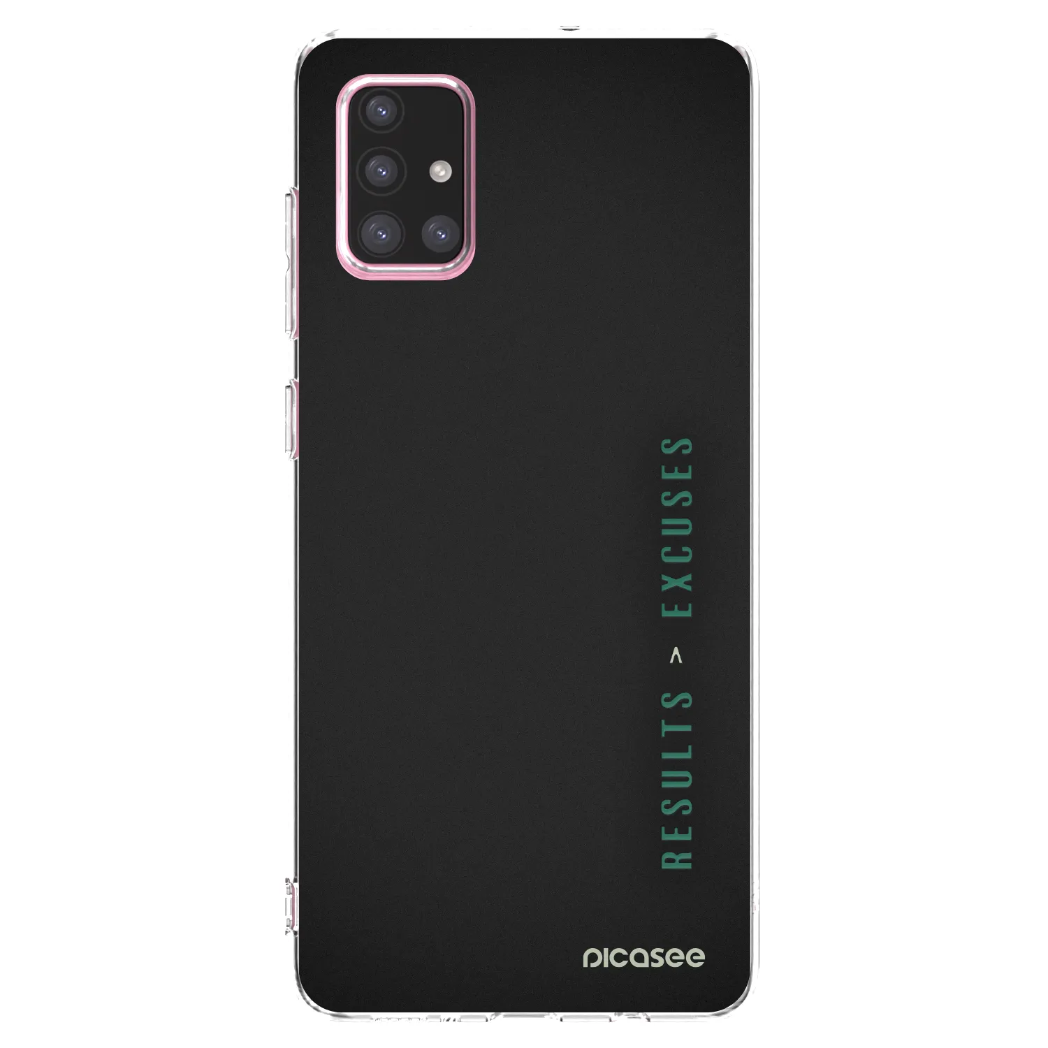 Picasee silikonový průhledný obal pro Samsung Galaxy A71 A715F - Results x Excuses