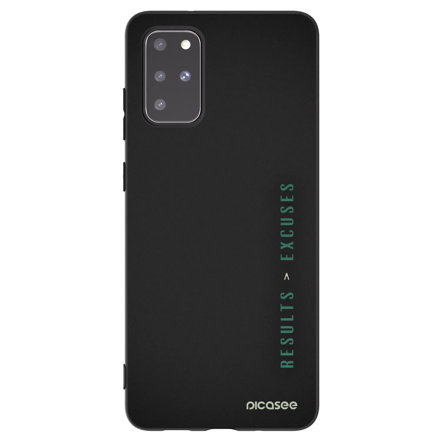 Picasee silikonový černý obal pro Samsung Galaxy S20+ G985F - Results x Excuses