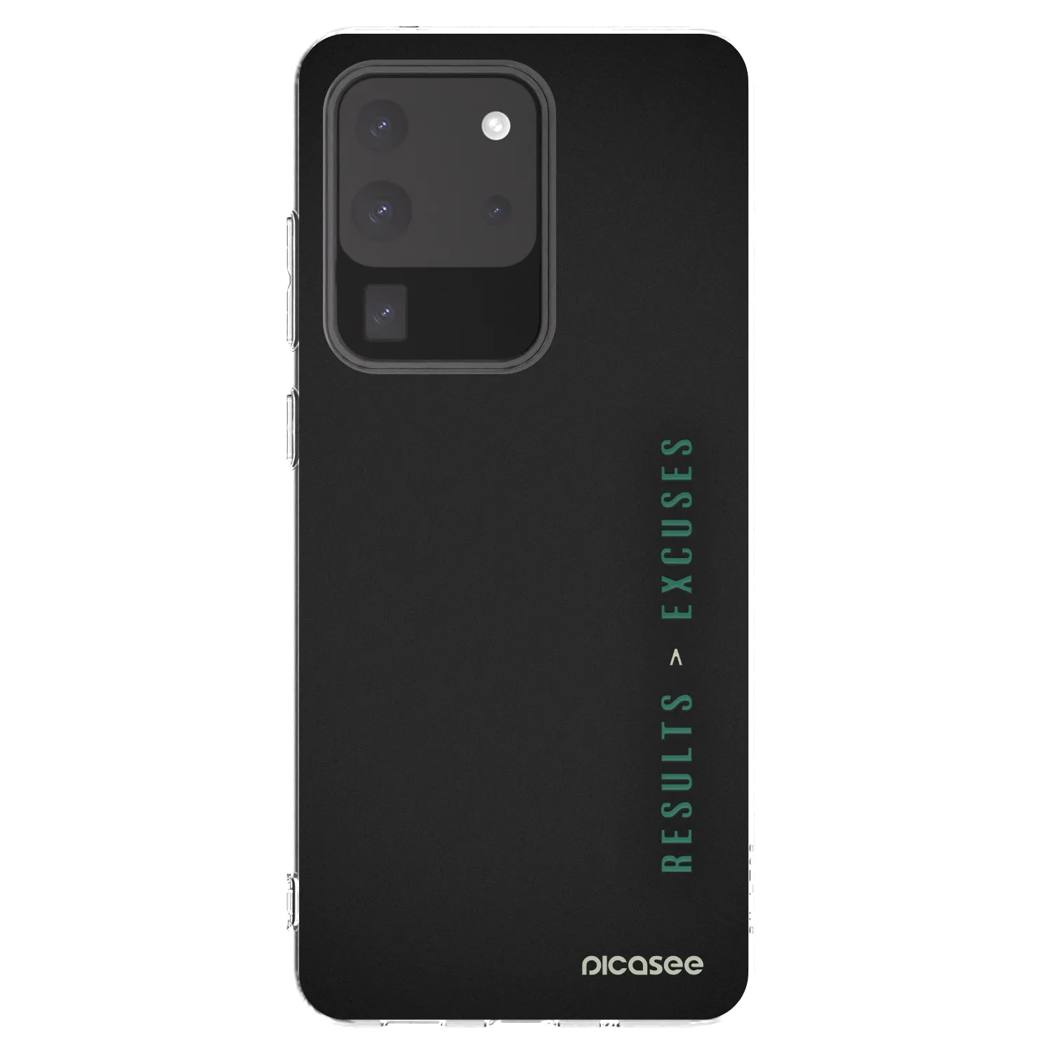 Picasee silikonový průhledný obal pro Samsung Galaxy S20 Ultra 5G G988F - Results x Excuses