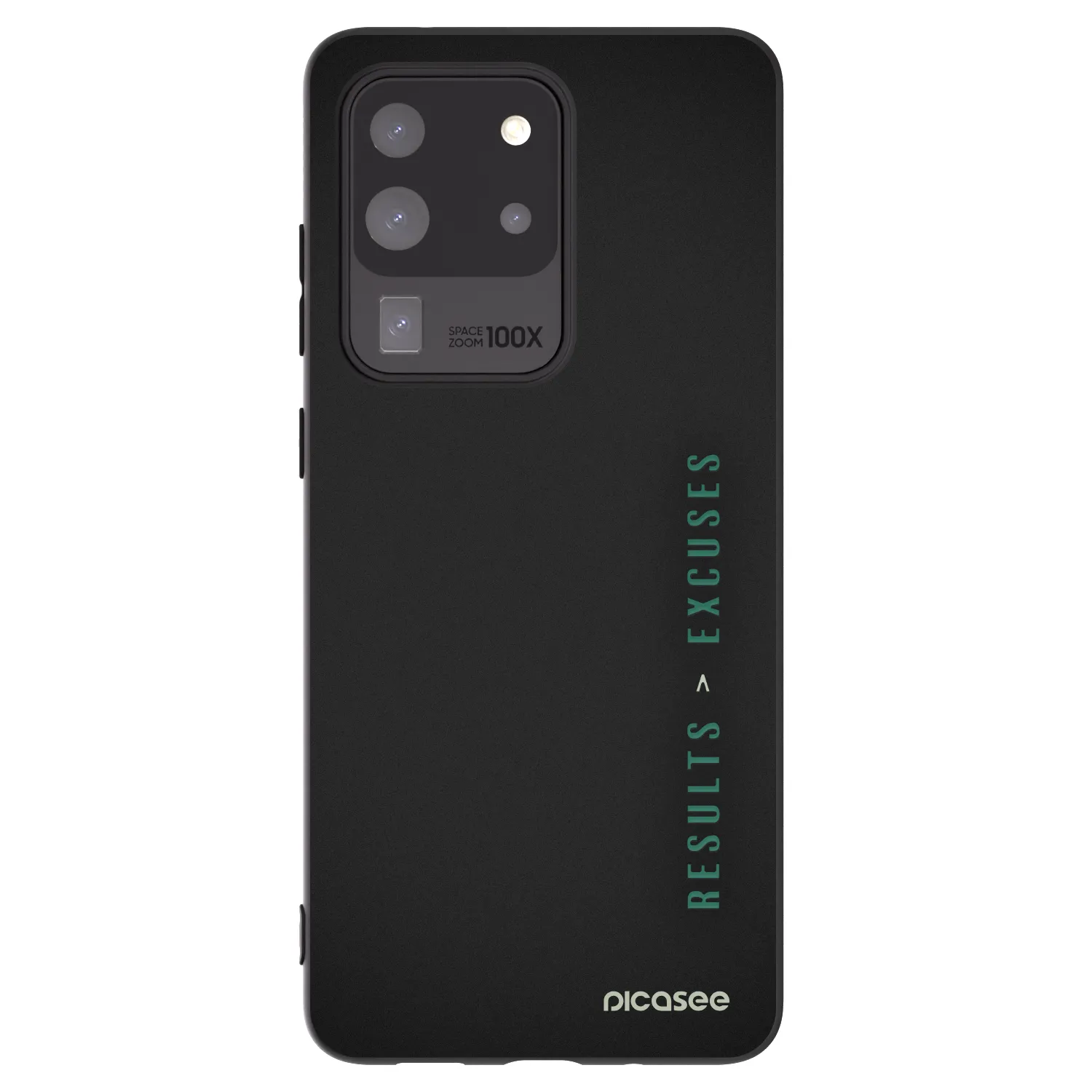 Picasee silikonový černý obal pro Samsung Galaxy S20 Ultra 5G G988F - Results x Excuses