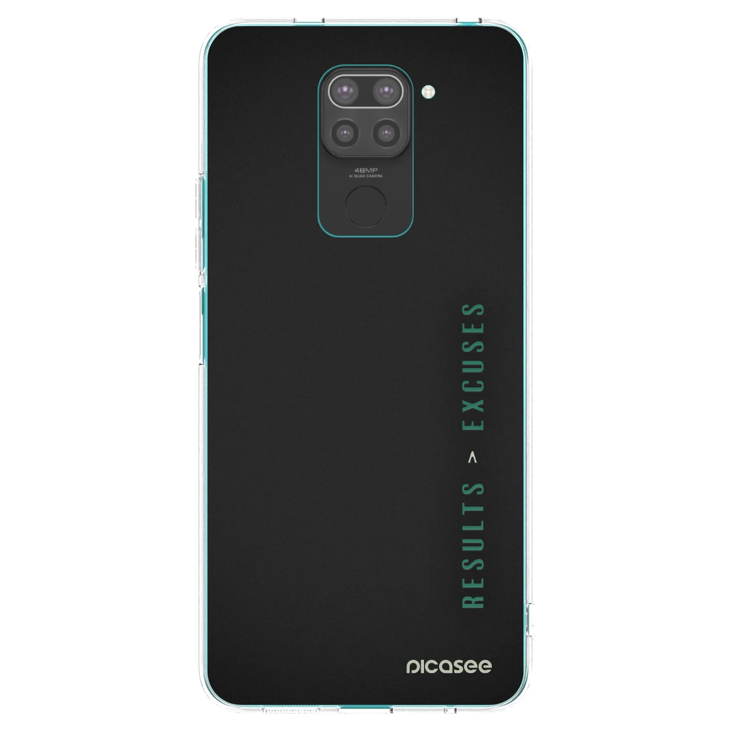 Picasee silikonový černý obal pro Xiaomi Redmi Note 9 - Results x Excuses