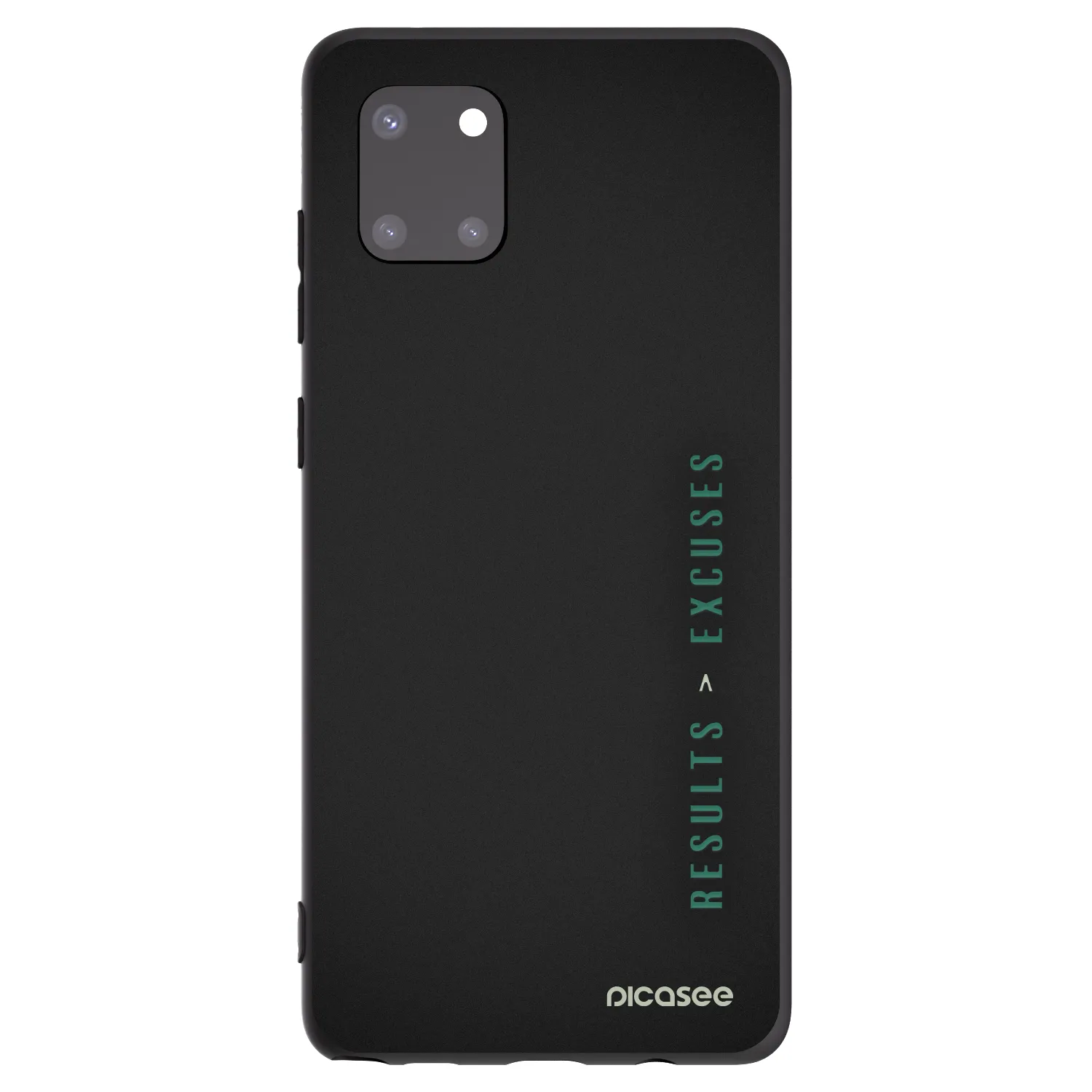 Picasee silikonový černý obal pro Samsung Galaxy Note 10 Lite N770F - Results x Excuses