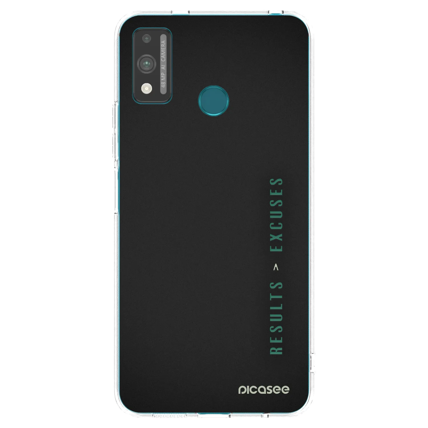 Picasee silikonový průhledný obal pro Honor 9X Lite - Results x Excuses