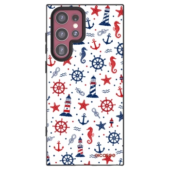 Picasee silikonový černý obal pro Samsung Galaxy S22 Ultra 5G - Sailor Vibes