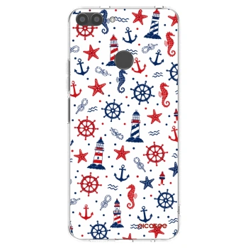 Picasee silikonový průhledný obal pro Huawei P Smart - Sailor Vibes