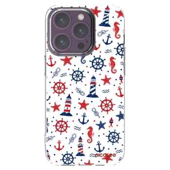 Picasee silikonový průhledný obal pro Apple iPhone 14 Pro - Sailor Vibes