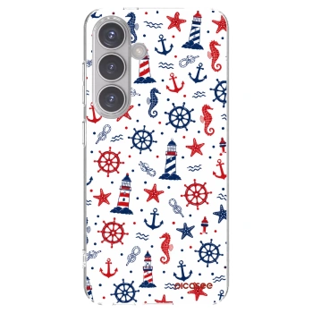 Picasee silikonový průhledný obal pro Samsung Galaxy S24 S921B 5G - Sailor Vibes