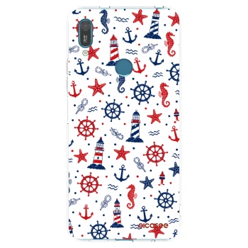 Picasee silikonový průhledný obal pro Huawei Y7 2019 - Sailor Vibes