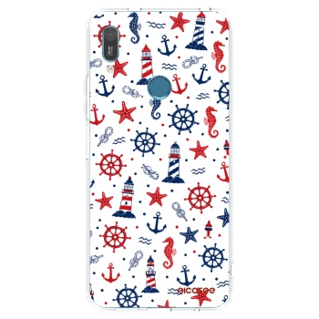 Picasee silikonový průhledný obal pro Huawei Y6 2019 - Sailor Vibes