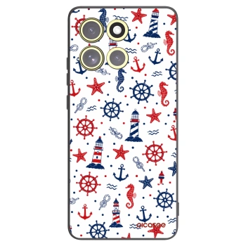 Picasee silikonový černý obal pro Motorola Moto G86 5G - Sailor Vibes