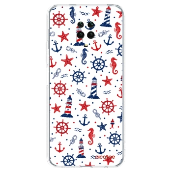 Picasee silikonový průhledný obal pro Xiaomi Redmi Note 9 Pro - Sailor Vibes