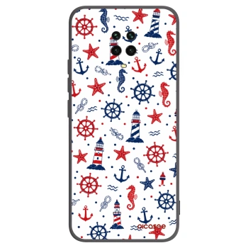 Picasee silikonový černý obal pro Xiaomi Redmi Note 9 Pro - Sailor Vibes