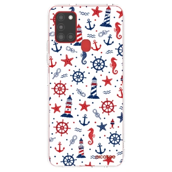 Picasee silikonový průhledný obal pro Samsung Galaxy A21s - Sailor Vibes