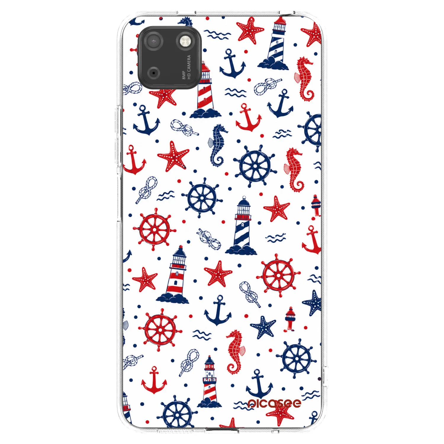 Picasee silikonový průhledný obal pro Huawei Y5P - Sailor Vibes