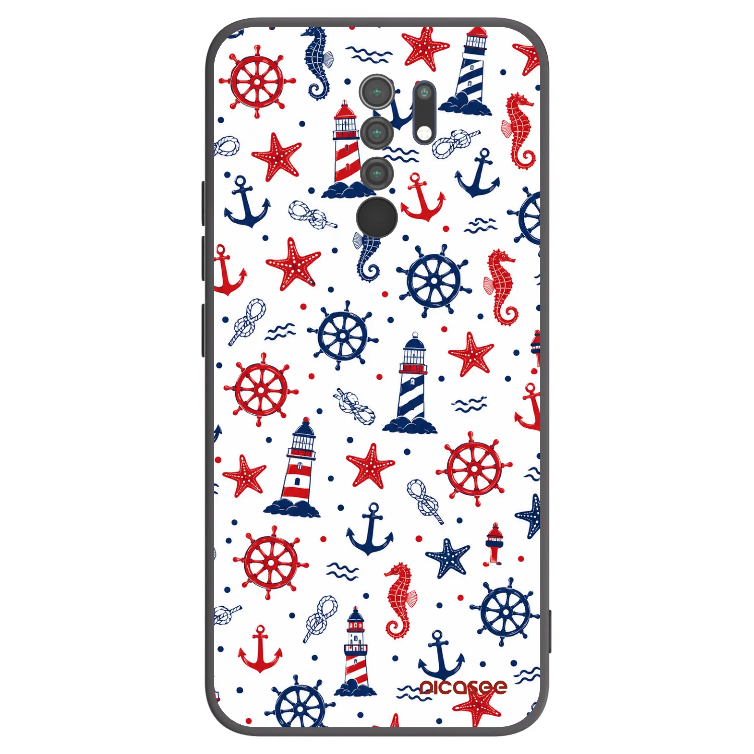 Picasee silikonový černý obal pro Xiaomi Redmi 9 - Sailor Vibes