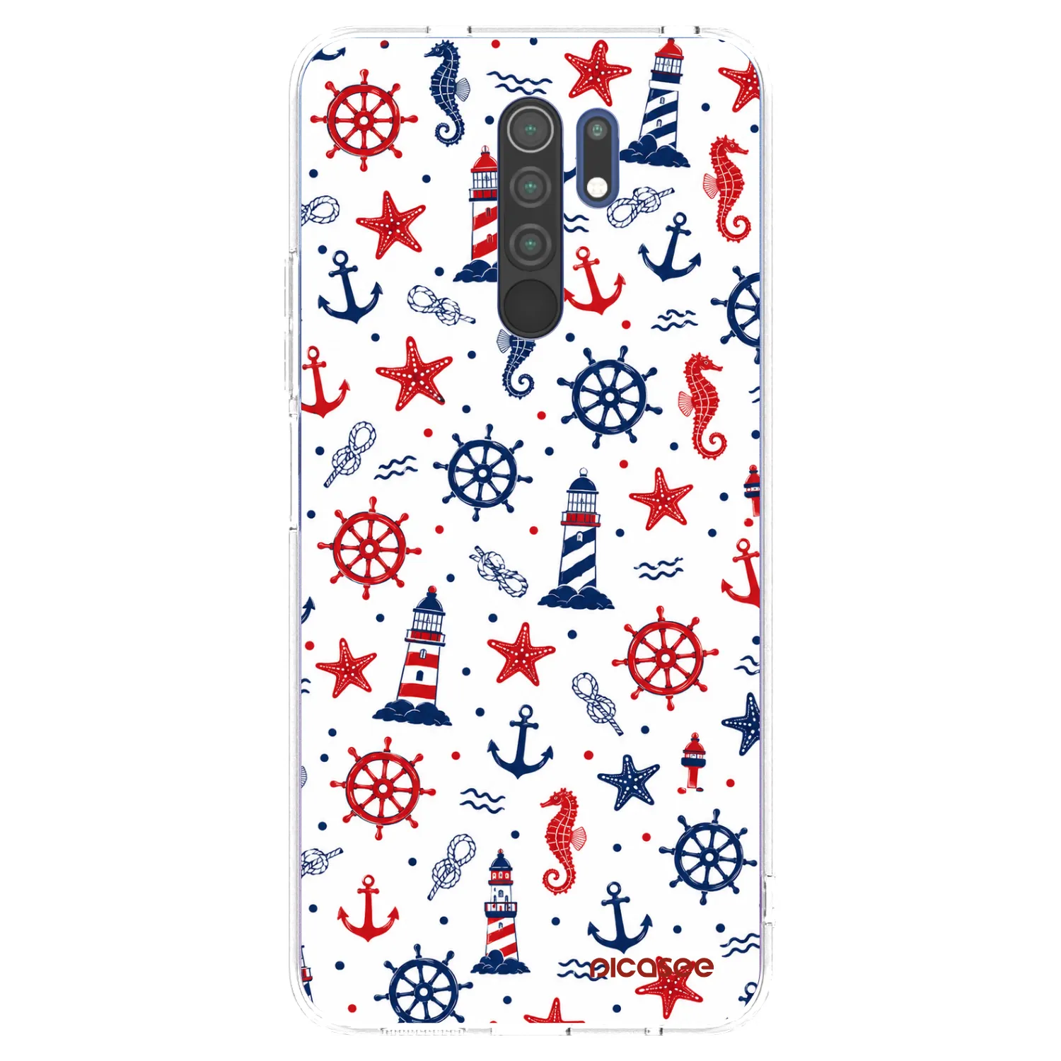 Picasee silikonový průhledný obal pro Xiaomi Redmi 9 - Sailor Vibes