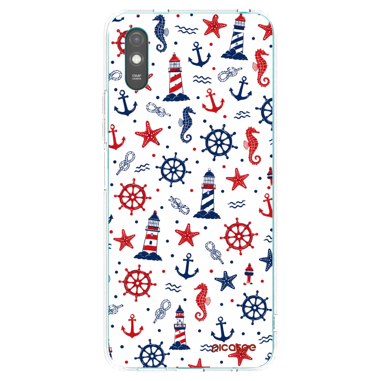 Picasee silikonový průhledný obal pro Xiaomi Redmi 9A - Sailor Vibes