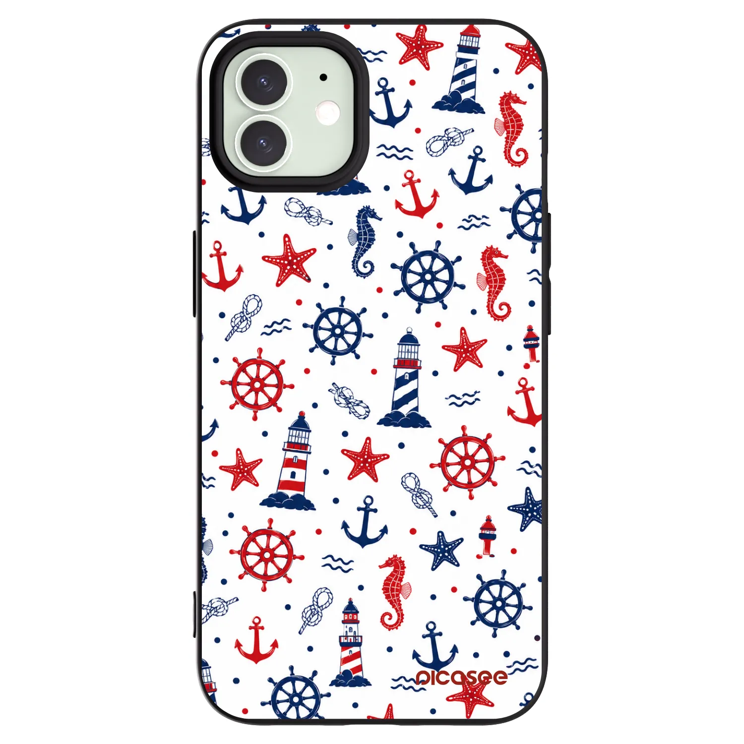 Picasee silikonový černý obal pro Apple iPhone 12 - Sailor Vibes