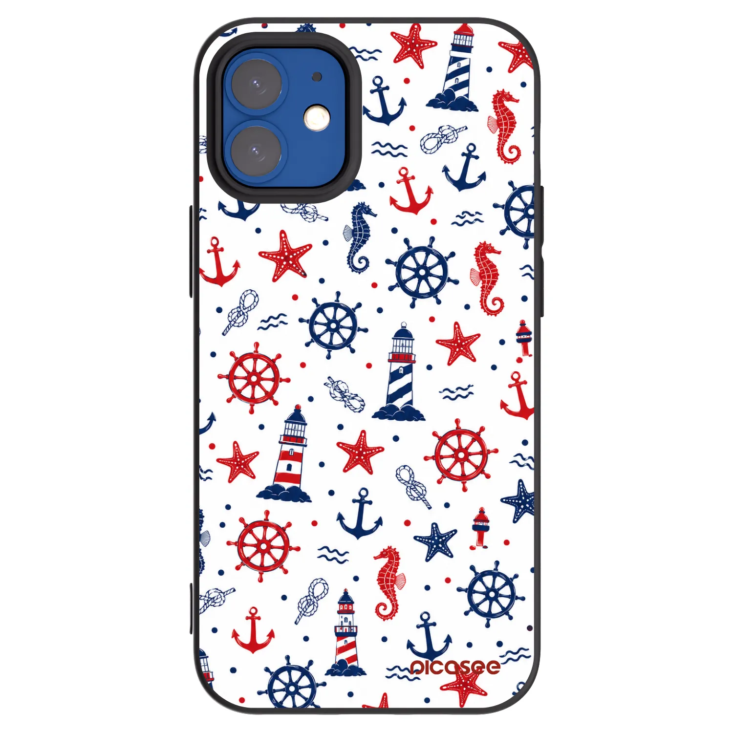 Picasee silikonový černý obal pro Apple iPhone 12 mini - Sailor Vibes