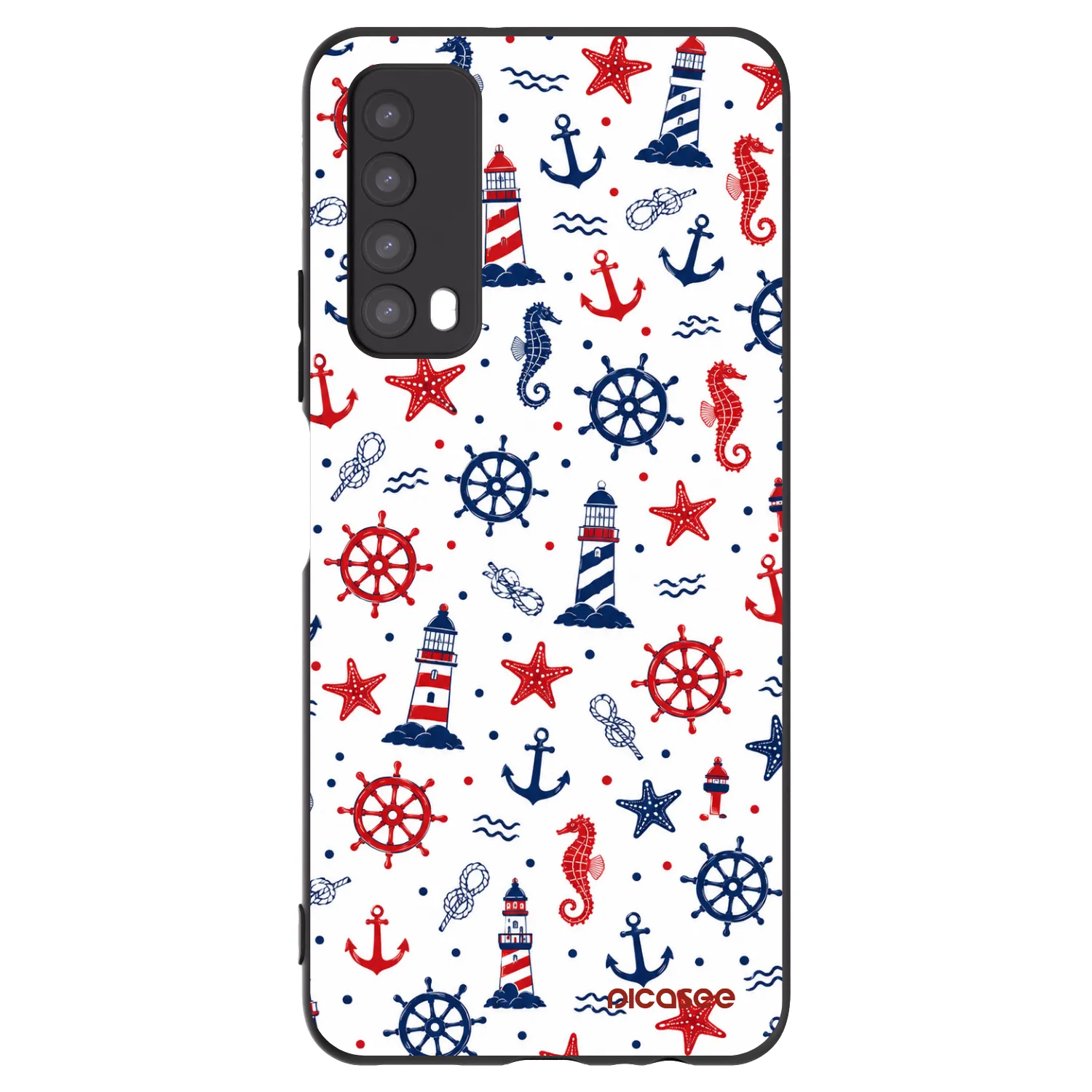 Picasee silikonový černý obal pro Huawei P Smart 2021 - Sailor Vibes