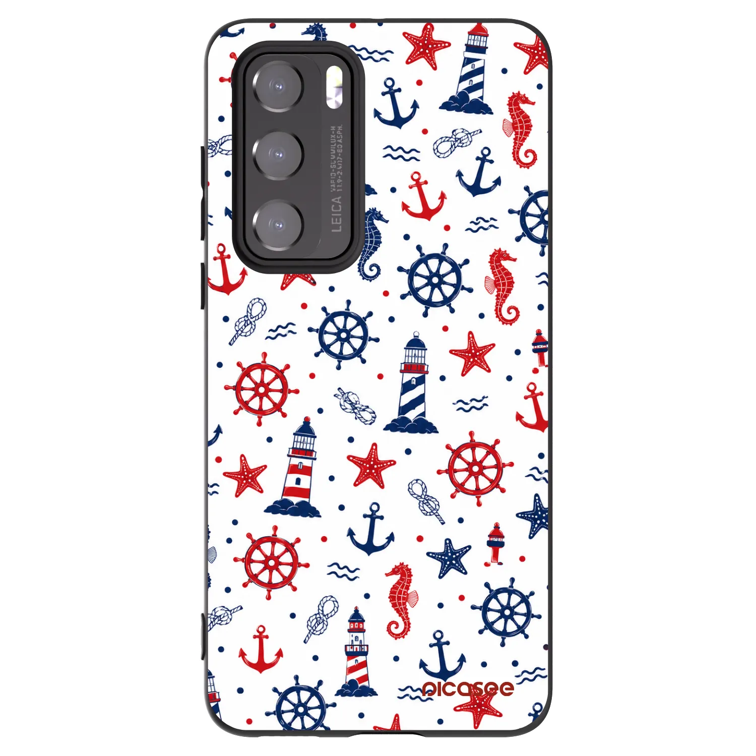 Picasee silikonový černý obal pro Huawei P40 - Sailor Vibes