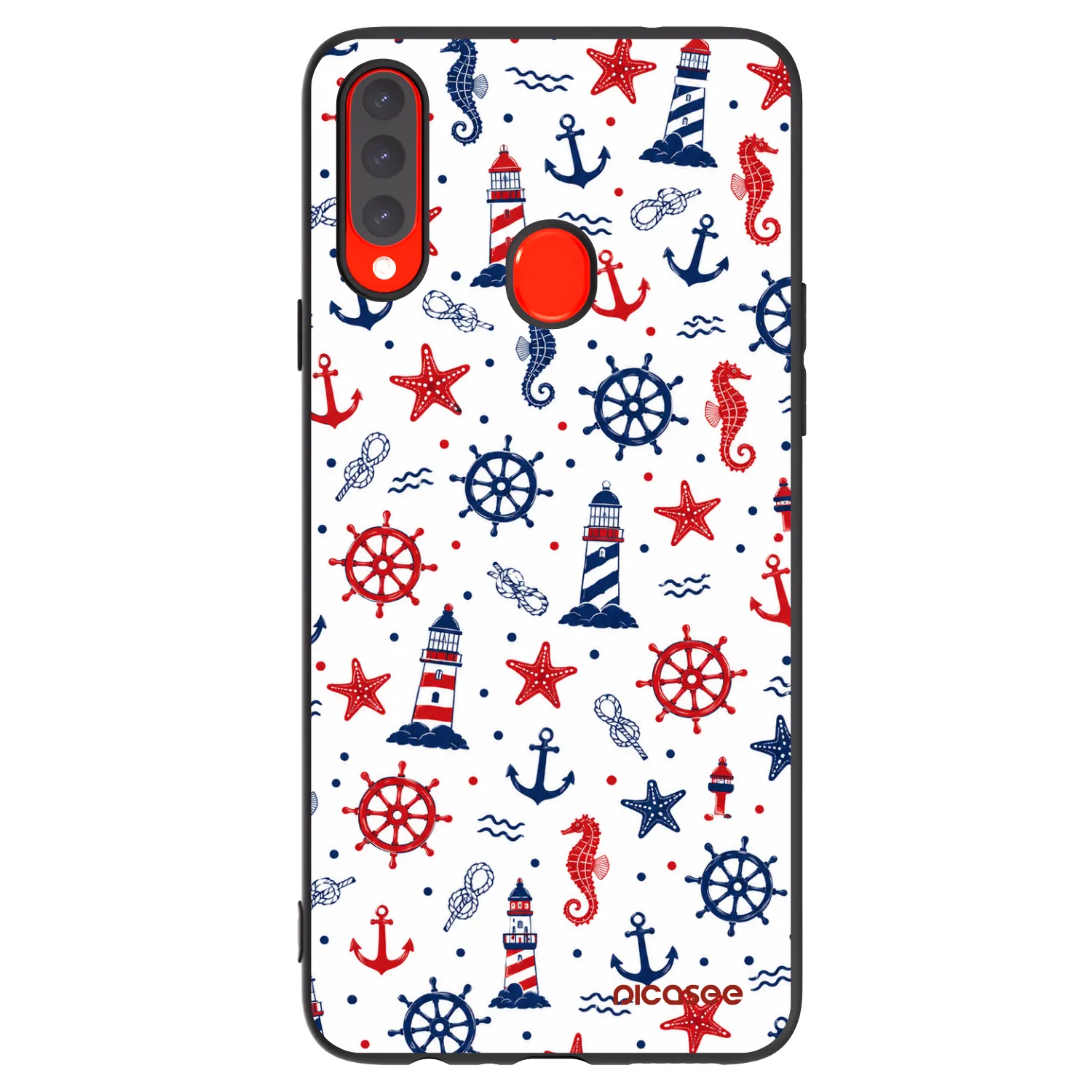 Picasee silikonový černý obal pro Samsung Galaxy A20s - Sailor Vibes
