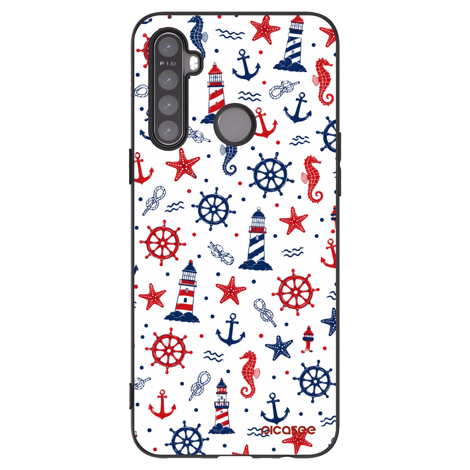 Picasee silikonový černý obal pro Realme 5 - Sailor Vibes