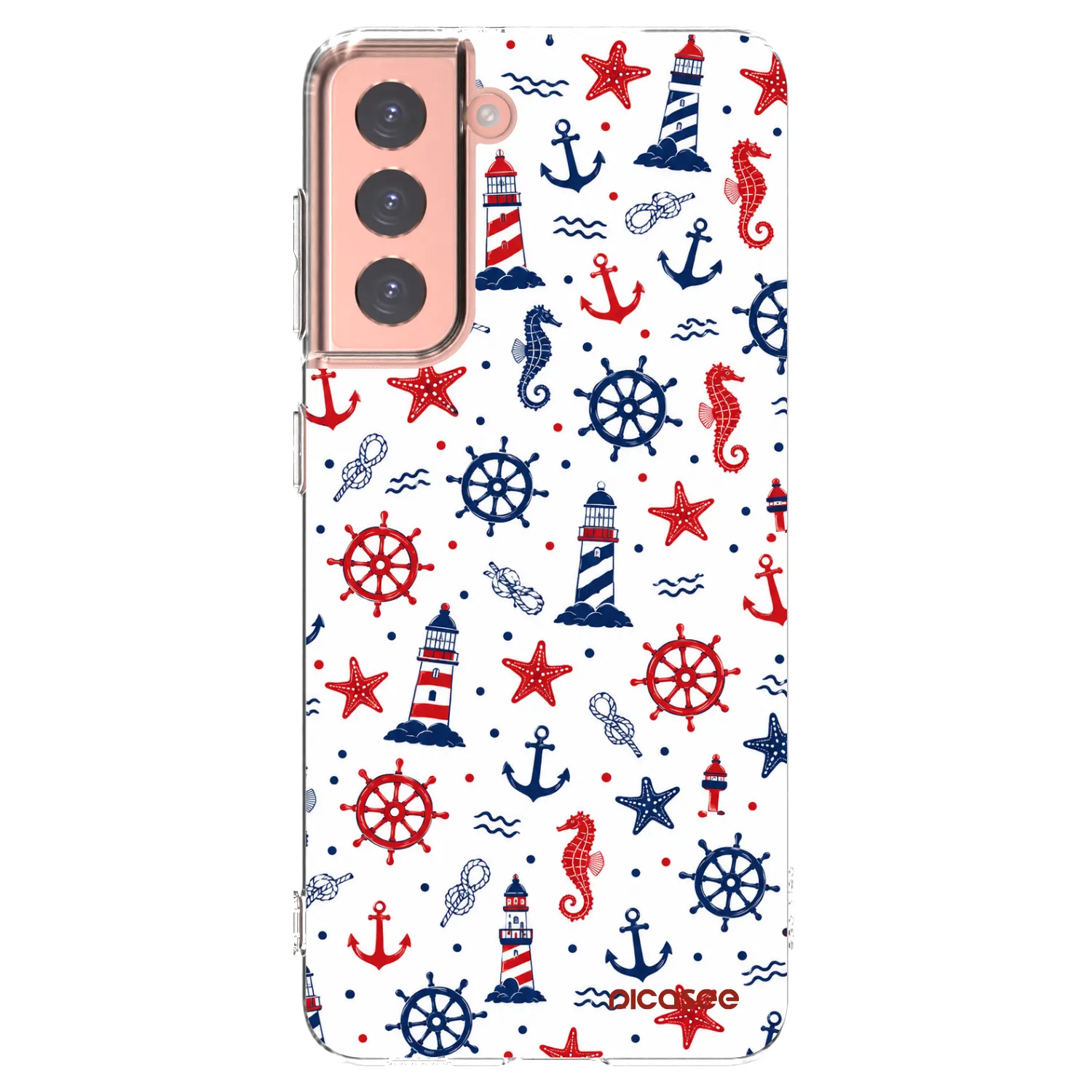 Picasee silikonový průhledný obal pro Samsung Galaxy S21 5G G991B - Sailor Vibes