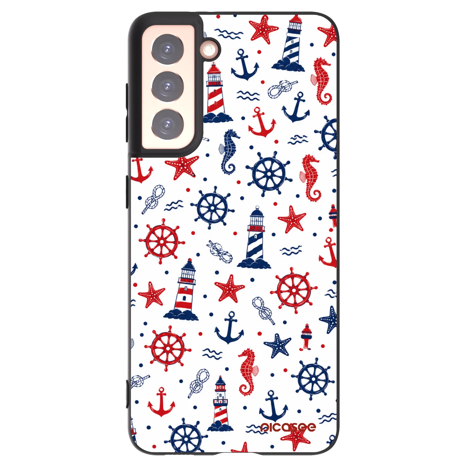 Picasee silikonový černý obal pro Samsung Galaxy S21 5G G991B - Sailor Vibes