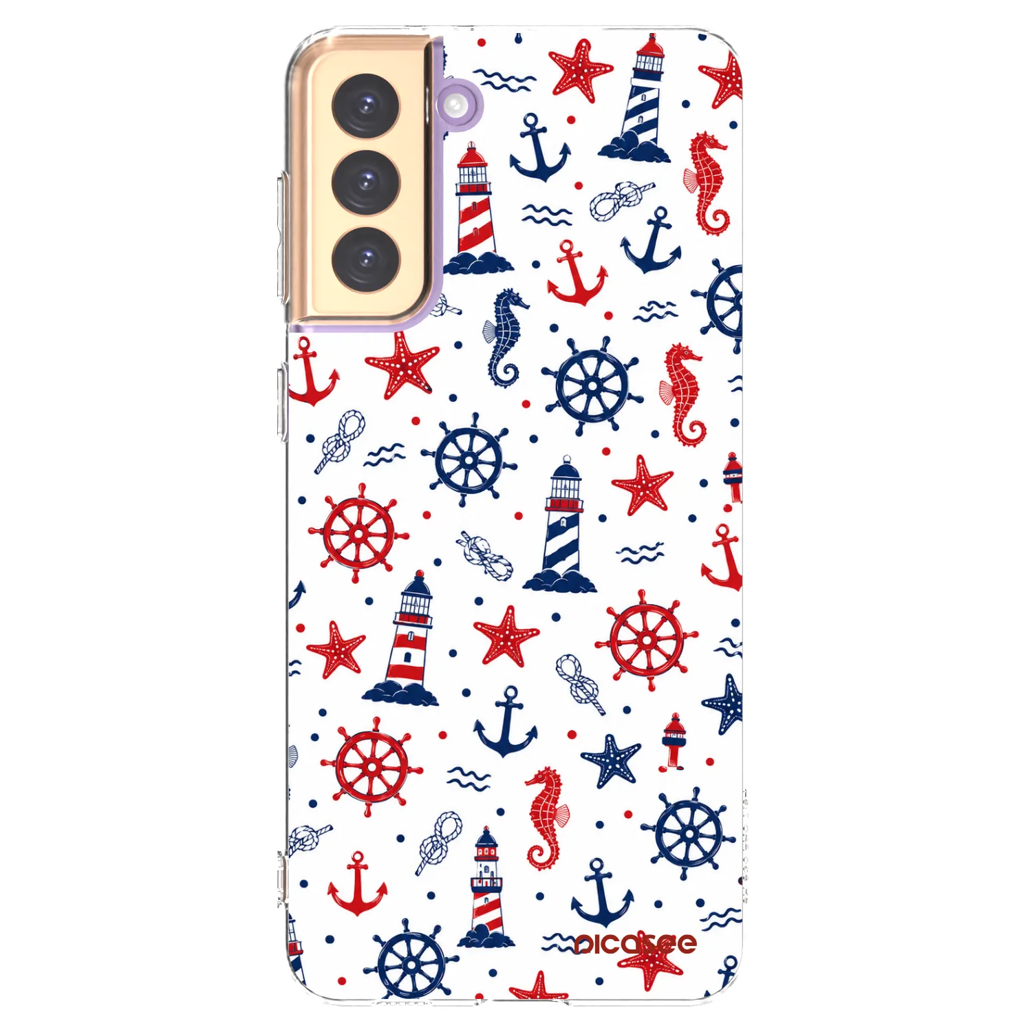 Picasee silikonový průhledný obal pro Samsung Galaxy S21+ 5G G996F - Sailor Vibes