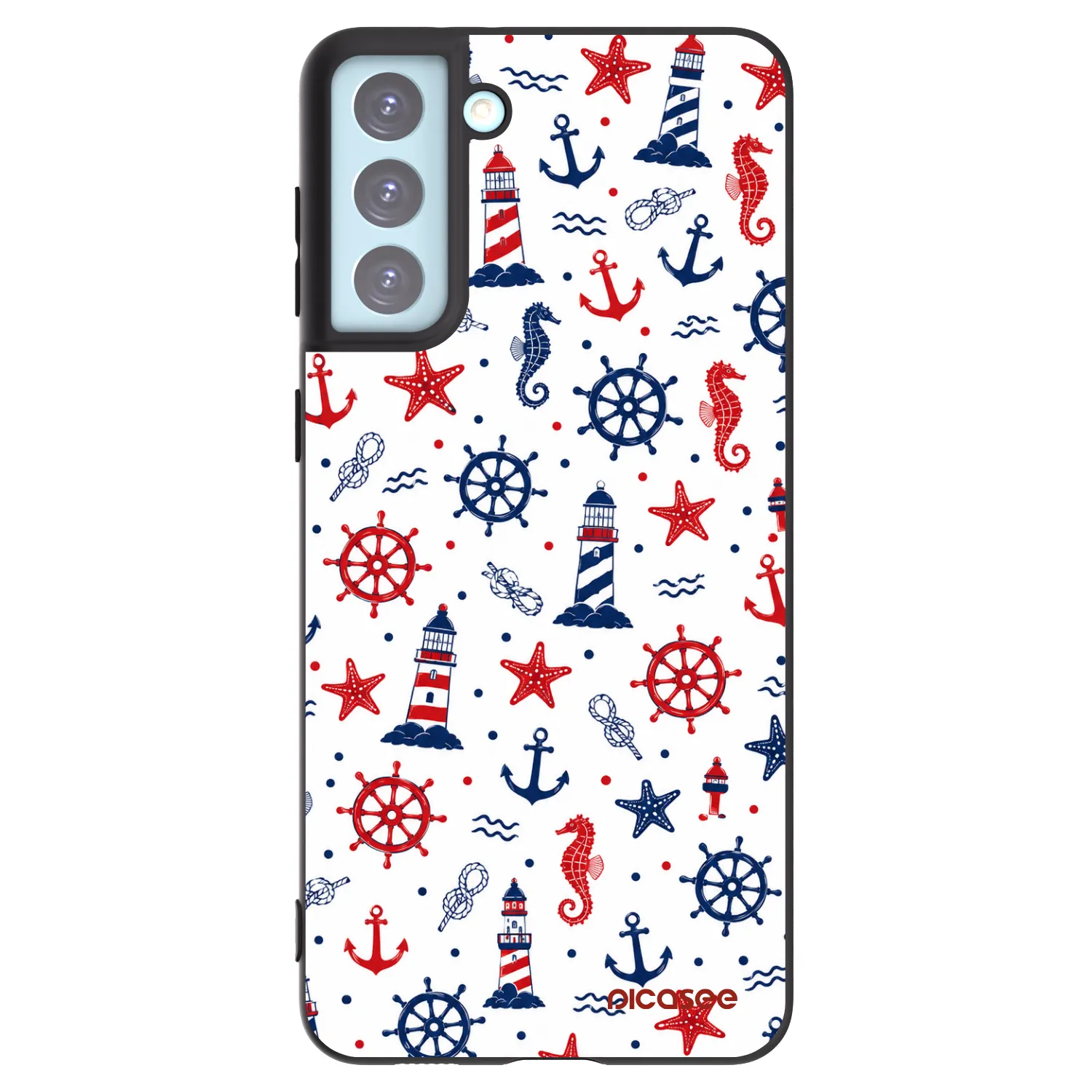 Picasee silikonový černý obal pro Samsung Galaxy S21+ 5G G996F - Sailor Vibes
