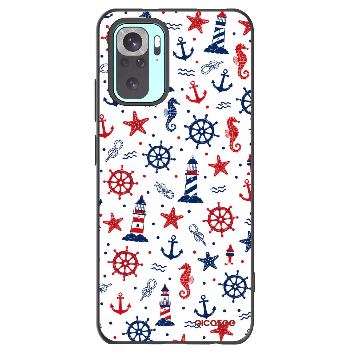 Picasee silikonový černý obal pro Xiaomi Redmi Note 10 Pro - Sailor Vibes