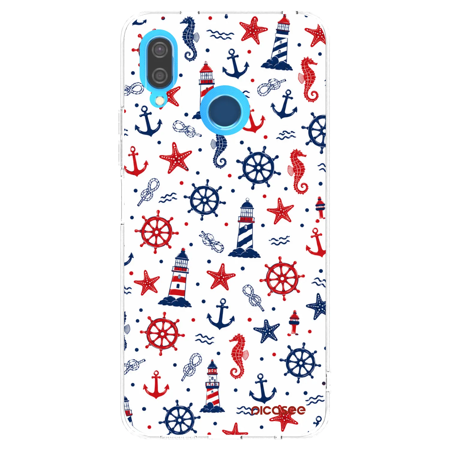 Picasee silikonový průhledný obal pro Huawei P20 Lite - Sailor Vibes